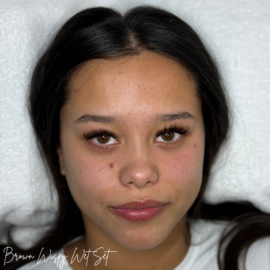 Brown Wet Lash Set